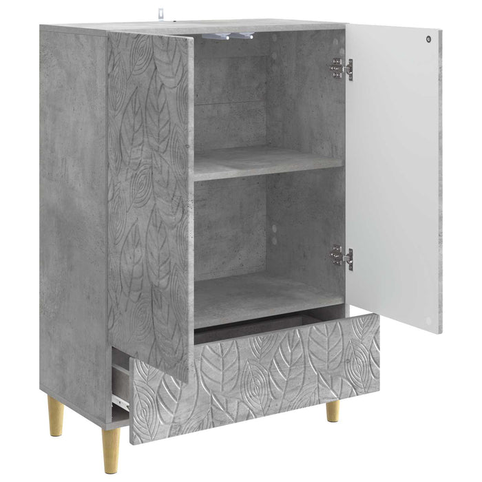 Bufet Gri Beton 66 x 34,5 x 95 cm Lemn prelucrat - WALTI WALTI