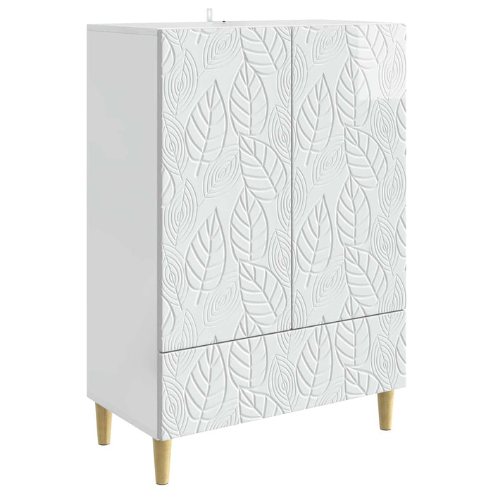 Bufet Alb foarte lucios 66 x 34,5 x 95 cm Lemn prelucrat - WALTI WALTI