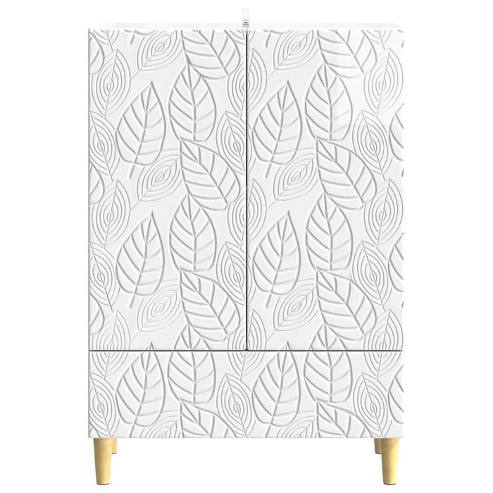 Bufet Alb foarte lucios 66 x 34,5 x 95 cm Lemn prelucrat - WALTI WALTI