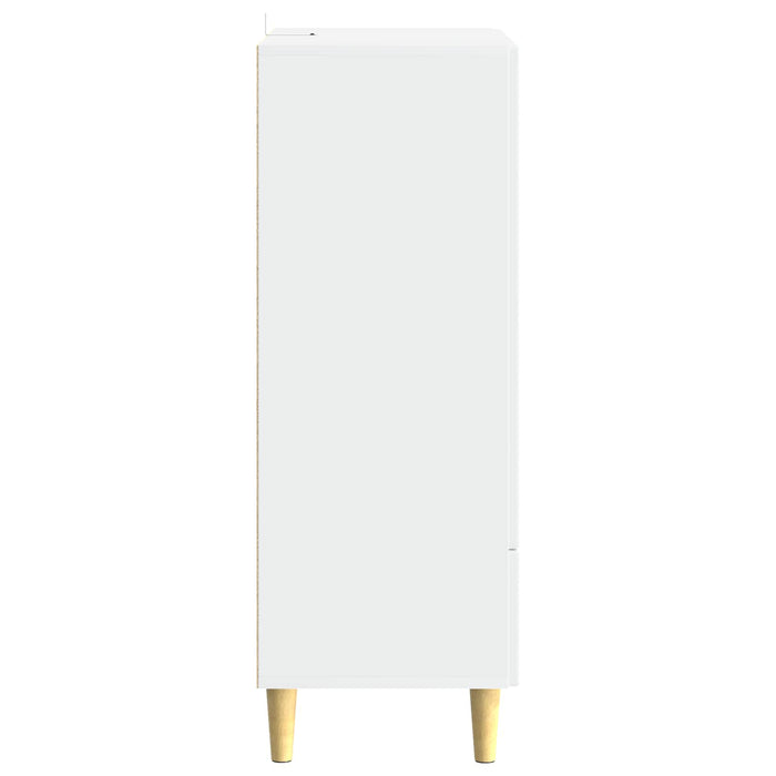 Bufet Alb foarte lucios 66 x 34,5 x 95 cm Lemn prelucrat - WALTI WALTI