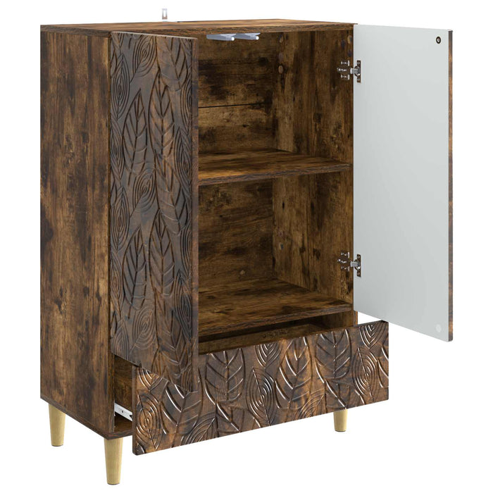 Bufet Stejar fumuriu 66 x 34,5 x 95 cm Lemn prelucrat - WALTI WALTI