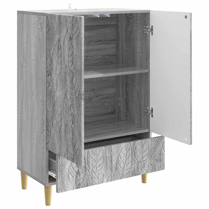 Bufet Sonoma gri 66 x 34,5 x 95 cm Lemn prelucrat - WALTI WALTI