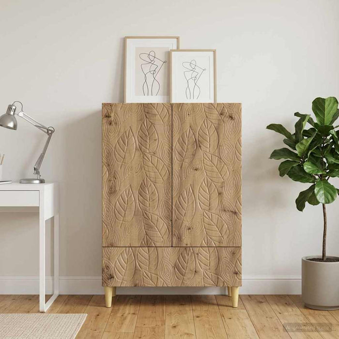 Bufet Stejar Artizanal 66 x 34,5 x 95 cm Lemn prelucrat - WALTI WALTI