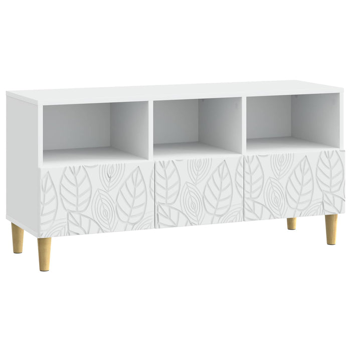 Cabinet TV 102 x 34,5 x 50 cm Alb Lemn prelucrat - WALTI WALTI