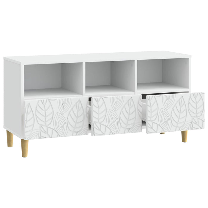 Cabinet TV 102 x 34,5 x 50 cm Alb Lemn prelucrat - WALTI WALTI