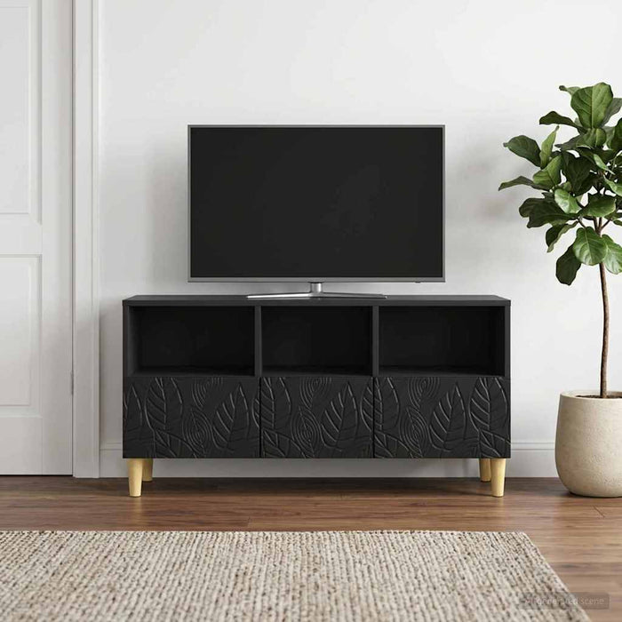 Cabinet TV 102 x 34,5 x 50 cm Negru Lemn prelucrat - WALTI WALTI
