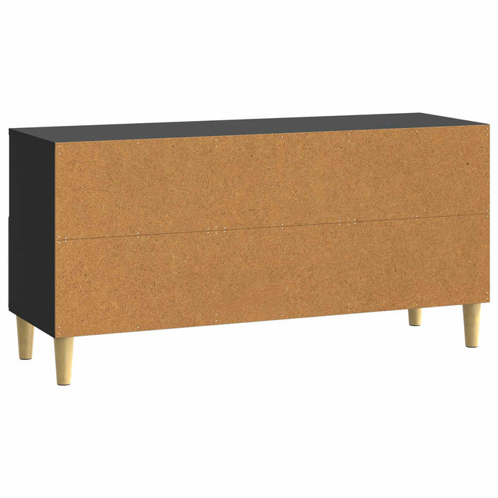 Cabinet TV 102 x 34,5 x 50 cm Negru Lemn prelucrat - WALTI WALTI