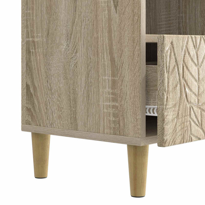 Cabinet TV 102 x 34,5 x 50 cm Stejar Sonoma Lemn prelucrat - WALTI WALTI