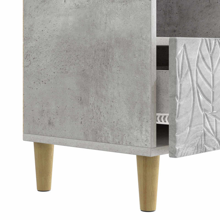 Cabinet TV 102 x 34,5 x 50 cm Gri Beton Lemn prelucrat - WALTI WALTI