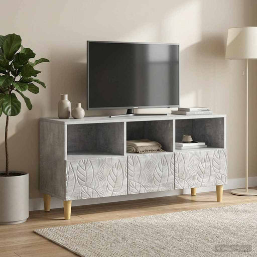 Cabinet TV 102 x 34,5 x 50 cm Gri Beton Lemn prelucrat - WALTI WALTI