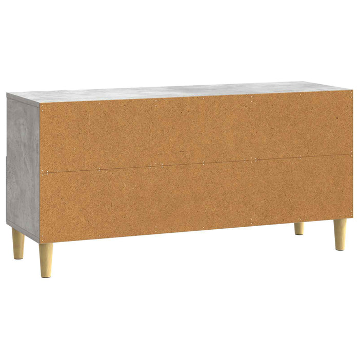 Cabinet TV 102 x 34,5 x 50 cm Gri Beton Lemn prelucrat - WALTI WALTI
