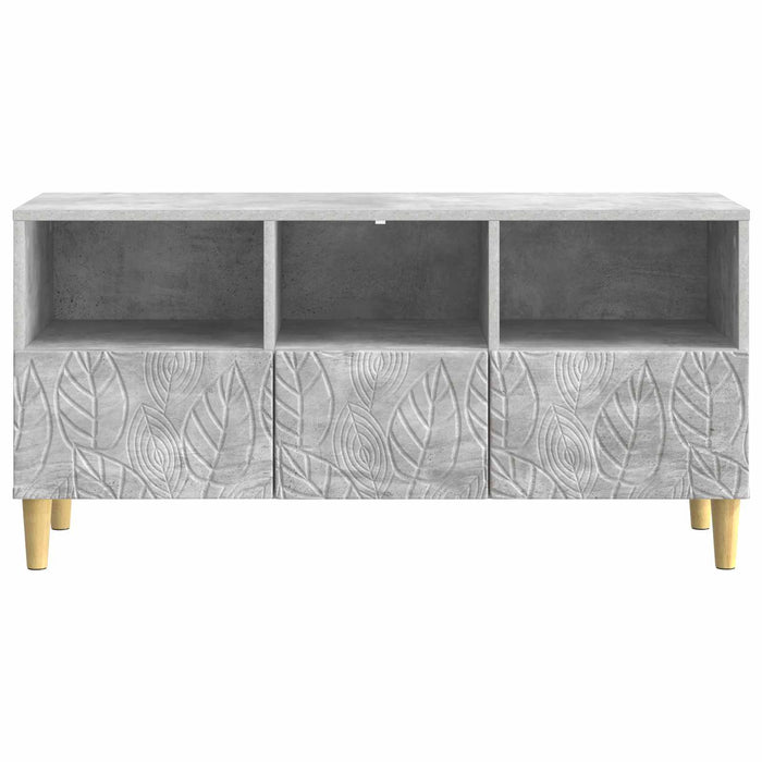 Cabinet TV 102 x 34,5 x 50 cm Gri Beton Lemn prelucrat - WALTI WALTI