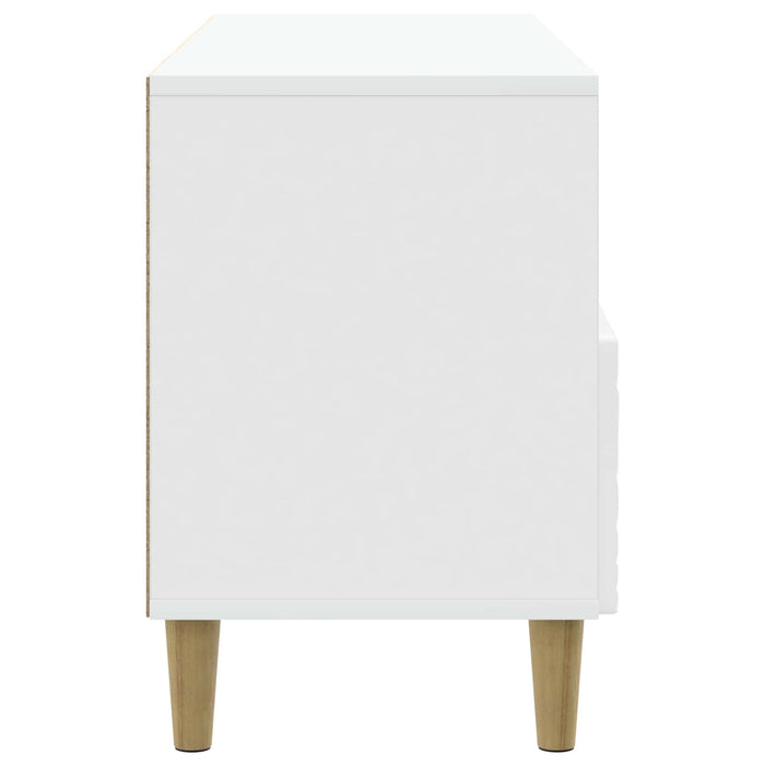 Cabinet TV 102 x 34,5 x 50 cm Alb foarte lucios Lemn prelucrat - WALTI WALTI