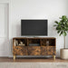Cabinet TV 102 x 34,5 x 50 cm Stejar fumuriu Lemn prelucrat - WALTI WALTI