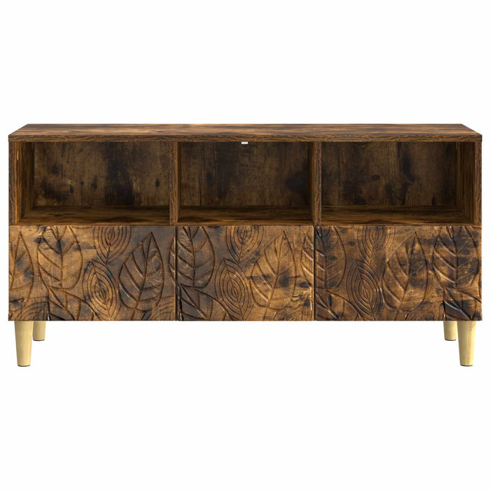 Cabinet TV 102 x 34,5 x 50 cm Stejar fumuriu Lemn prelucrat - WALTI WALTI