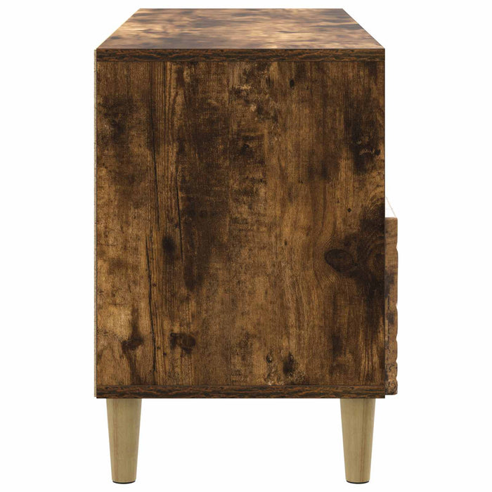 Cabinet TV 102 x 34,5 x 50 cm Stejar fumuriu Lemn prelucrat - WALTI WALTI