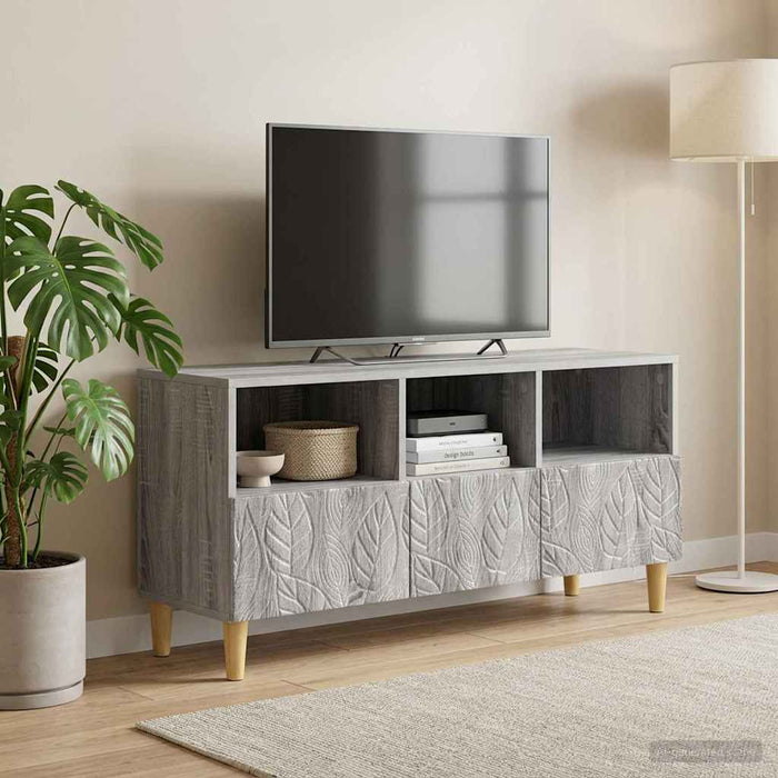 Cabinet TV 102 x 34,5 x 50 cm Sonoma gri Lemn prelucrat - WALTI WALTI