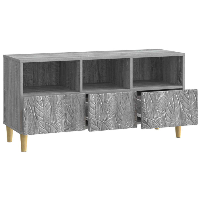Cabinet TV 102 x 34,5 x 50 cm Sonoma gri Lemn prelucrat - WALTI WALTI