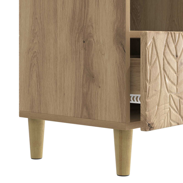 Cabinet TV 102 x 34,5 x 50 cm Stejar Artizanal Lemn prelucrat - WALTI WALTI