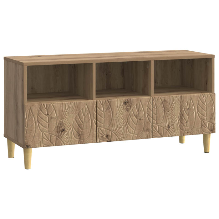 Cabinet TV 102 x 34,5 x 50 cm Stejar Artizanal Lemn prelucrat - WALTI WALTI