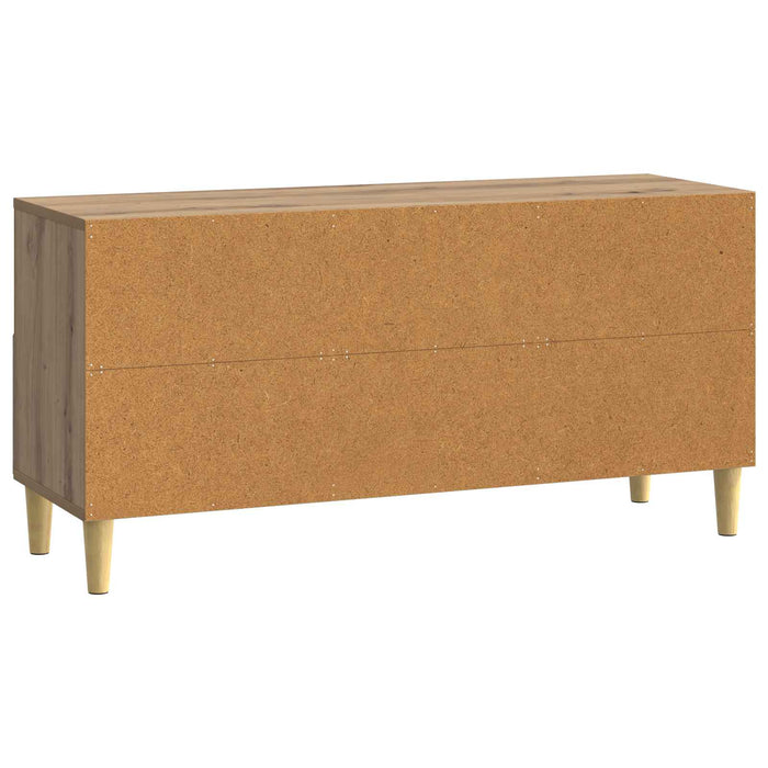 Cabinet TV 102 x 34,5 x 50 cm Stejar Artizanal Lemn prelucrat - WALTI WALTI