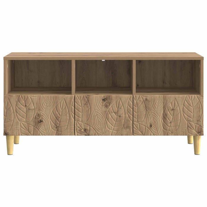 Cabinet TV 102 x 34,5 x 50 cm Stejar Artizanal Lemn prelucrat - WALTI WALTI