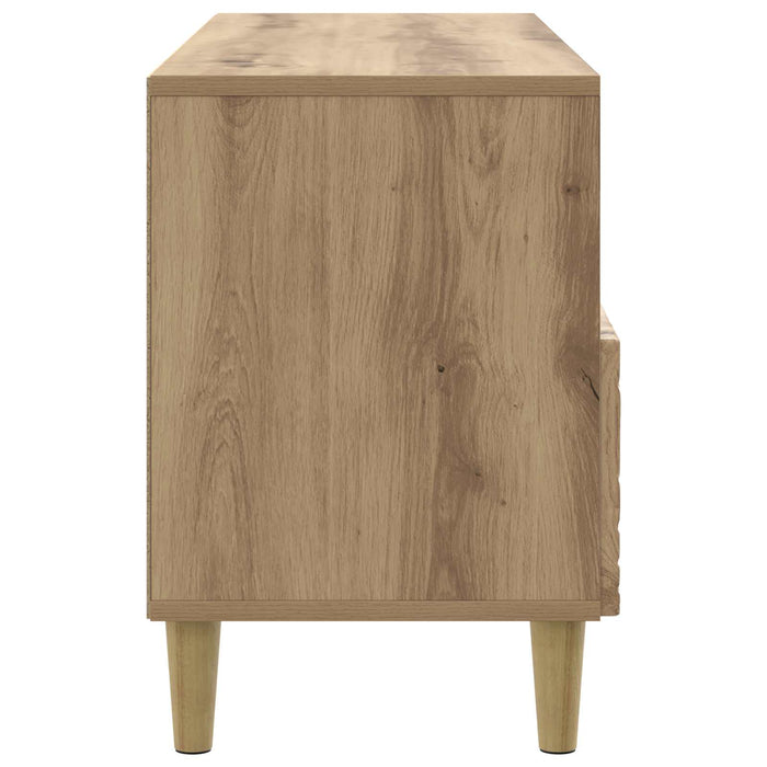 Cabinet TV 102 x 34,5 x 50 cm Stejar Artizanal Lemn prelucrat - WALTI WALTI
