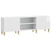 Cabinet TV 150 x 31 x 50 cm Alb foarte lucios Lemn prelucrat - WALTI WALTI