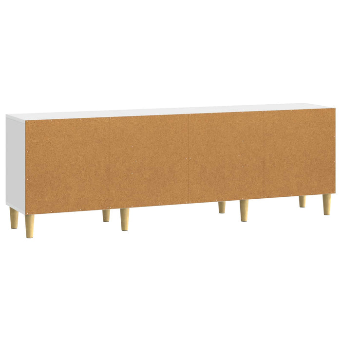 Cabinet TV 150 x 31 x 50 cm Alb foarte lucios Lemn prelucrat - WALTI WALTI