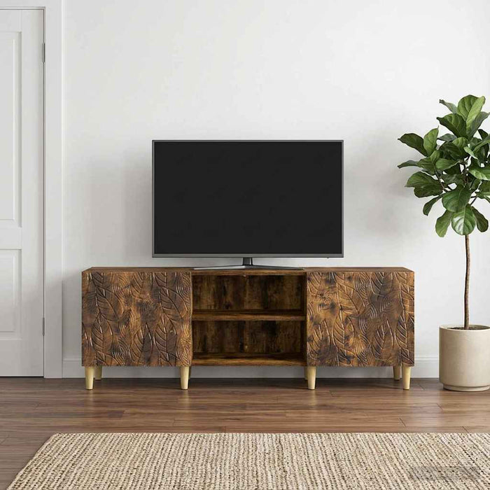 Cabinet TV 150 x 31 x 50 cm Stejar fumuriu Lemn prelucrat - WALTI WALTI