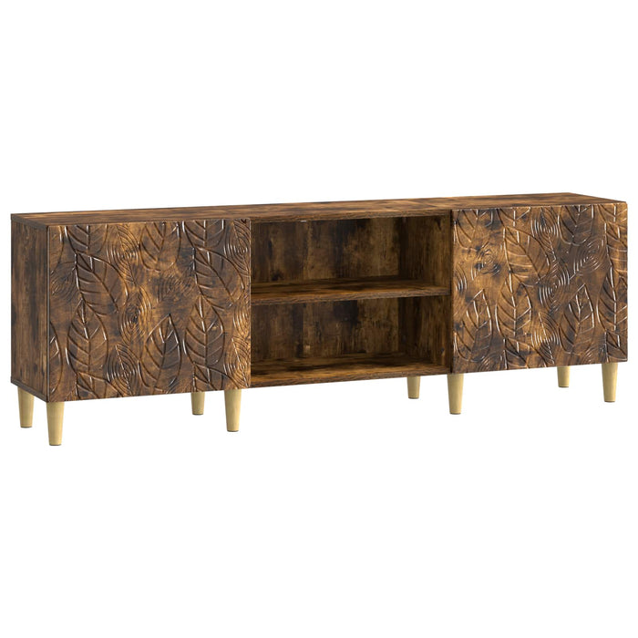 Cabinet TV 150 x 31 x 50 cm Stejar fumuriu Lemn prelucrat - WALTI WALTI