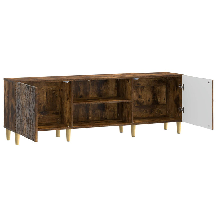 Cabinet TV 150 x 31 x 50 cm Stejar fumuriu Lemn prelucrat - WALTI WALTI