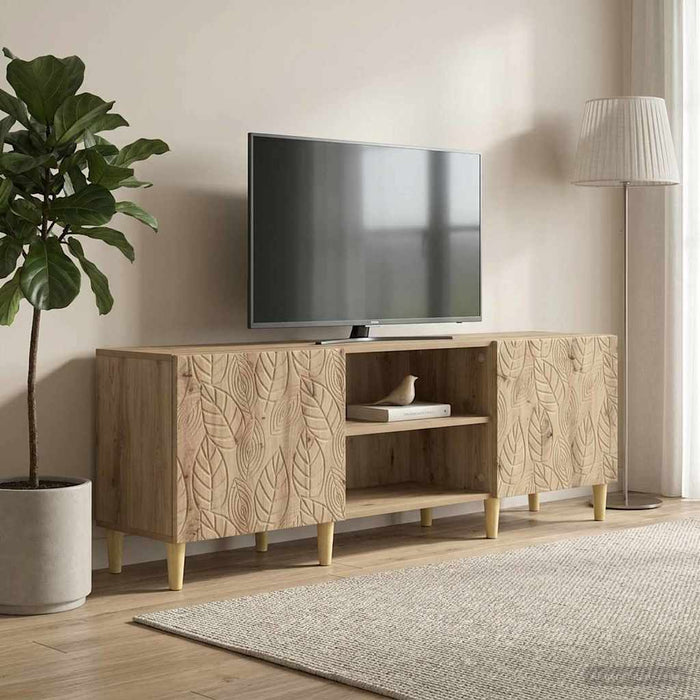 Cabinet TV 150 x 31 x 50 cm Stejar Artizanal Lemn prelucrat - WALTI WALTI