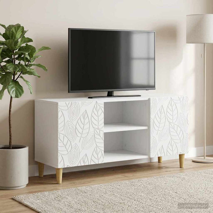 Cabinet TV 102 x 34,5 x 50 cm Alb Lemn prelucrat - WALTI WALTI