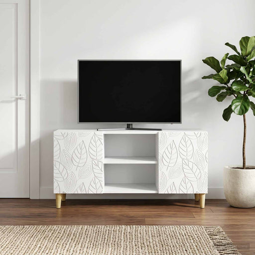 Cabinet TV 102 x 34,5 x 50 cm Alb Lemn prelucrat - WALTI WALTI