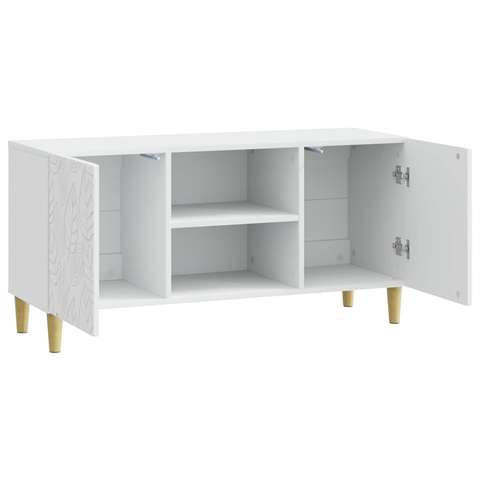 Cabinet TV 102 x 34,5 x 50 cm Alb Lemn prelucrat - WALTI WALTI