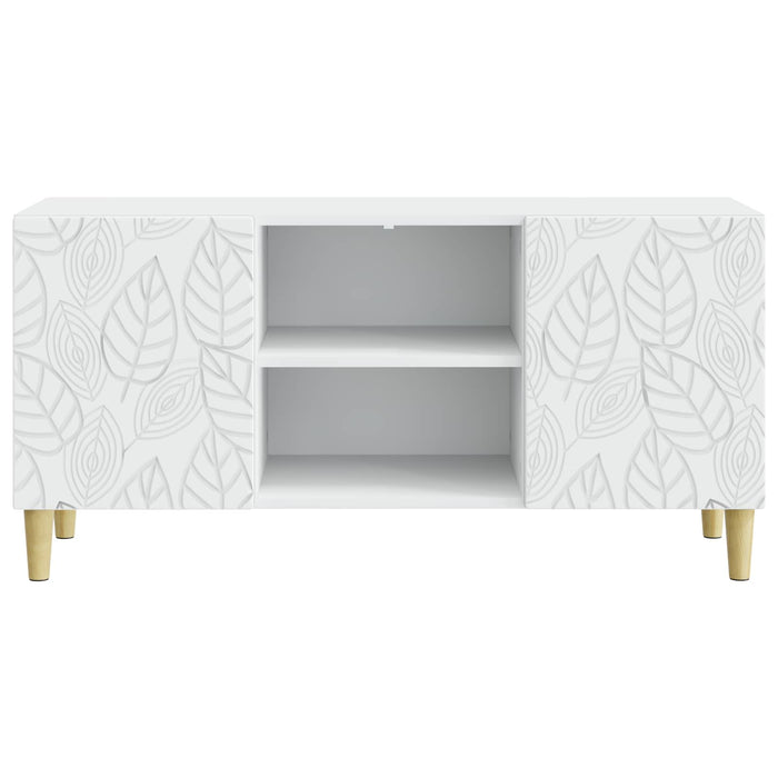 Cabinet TV 102 x 34,5 x 50 cm Alb Lemn prelucrat - WALTI WALTI