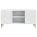 Cabinet TV 102 x 34,5 x 50 cm Alb Lemn prelucrat - WALTI WALTI