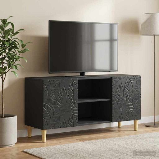 Cabinet TV 102 x 34,5 x 50 cm Negru Lemn prelucrat - WALTI WALTI