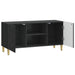 Cabinet TV 102 x 34,5 x 50 cm Negru Lemn prelucrat - WALTI WALTI