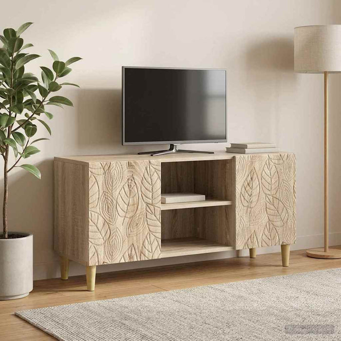 Cabinet TV 102 x 34,5 x 50 cm Stejar Sonoma Lemn prelucrat - WALTI WALTI