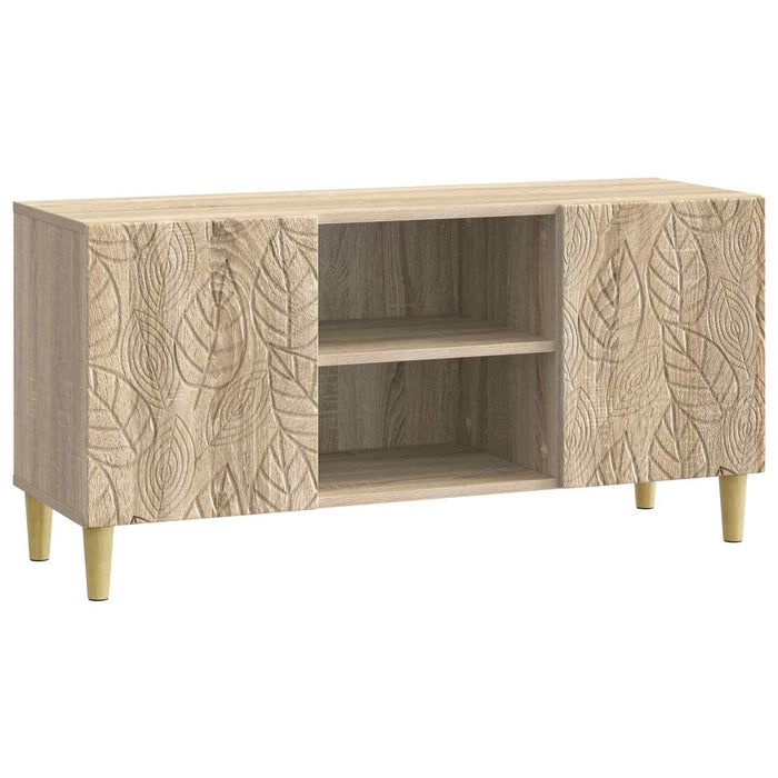 Cabinet TV 102 x 34,5 x 50 cm Stejar Sonoma Lemn prelucrat - WALTI WALTI