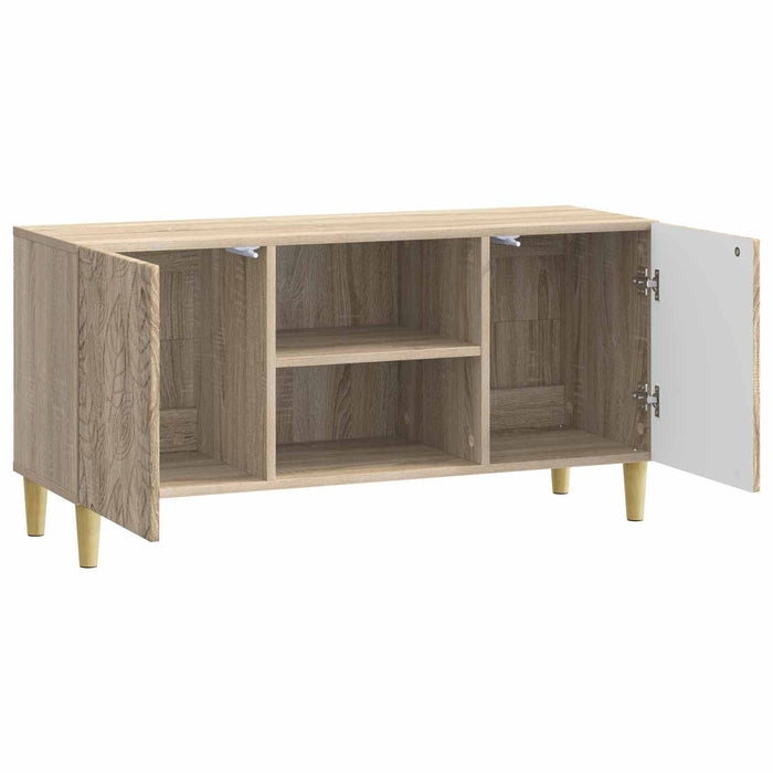Cabinet TV 102 x 34,5 x 50 cm Stejar Sonoma Lemn prelucrat - WALTI WALTI