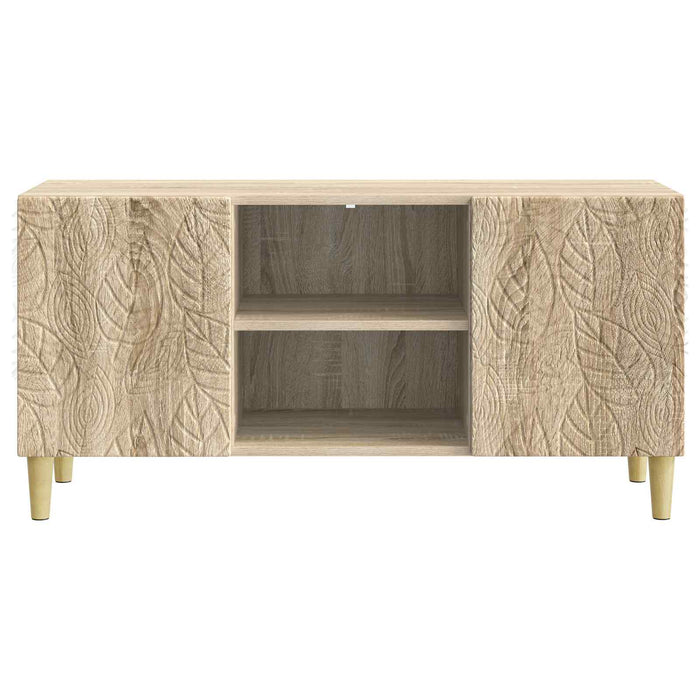 Cabinet TV 102 x 34,5 x 50 cm Stejar Sonoma Lemn prelucrat - WALTI WALTI