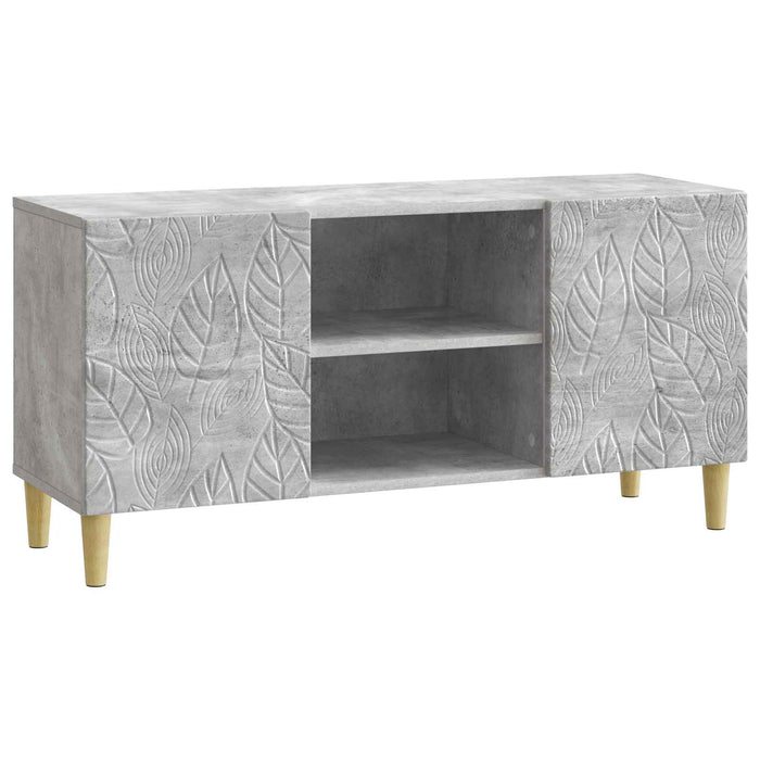 Cabinet TV 102 x 34,5 x 50 cm Gri Beton Lemn prelucrat - WALTI WALTI