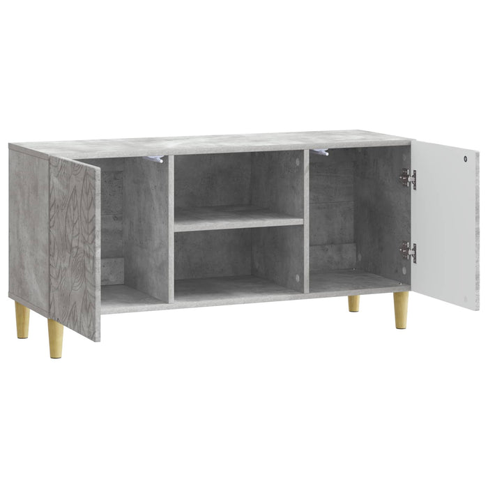 Cabinet TV 102 x 34,5 x 50 cm Gri Beton Lemn prelucrat - WALTI WALTI
