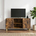 Cabinet TV 102 x 34,5 x 50 cm Stejar fumuriu Lemn prelucrat - WALTI WALTI