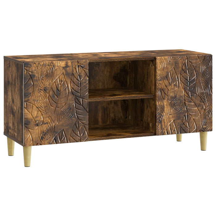 Cabinet TV 102 x 34,5 x 50 cm Stejar fumuriu Lemn prelucrat - WALTI WALTI