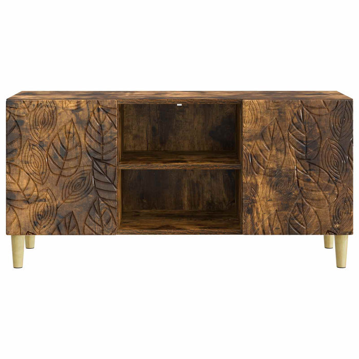 Cabinet TV 102 x 34,5 x 50 cm Stejar fumuriu Lemn prelucrat - WALTI WALTI