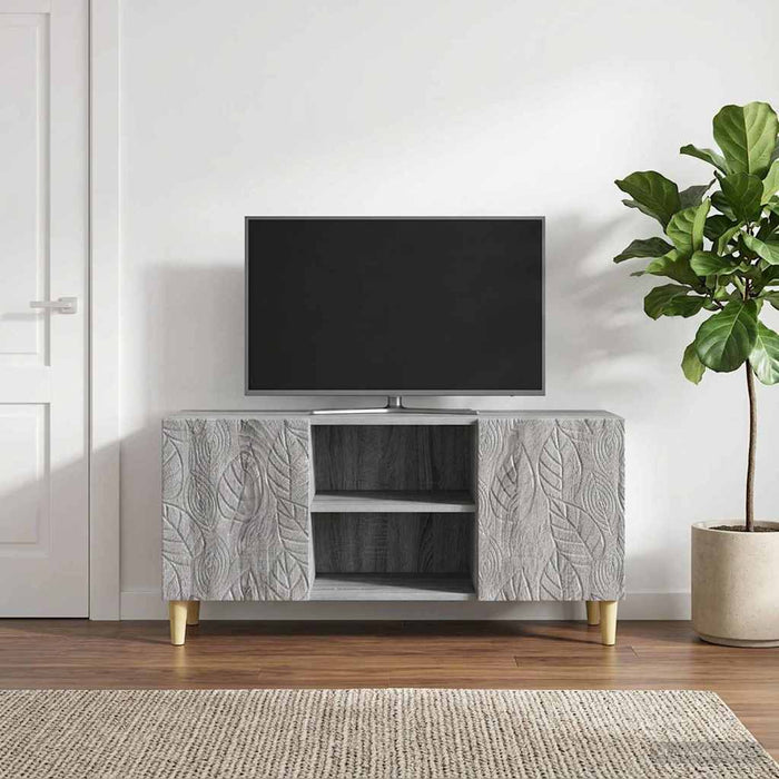 Cabinet TV 102 x 34,5 x 50 cm Sonoma gri Lemn prelucrat - WALTI WALTI
